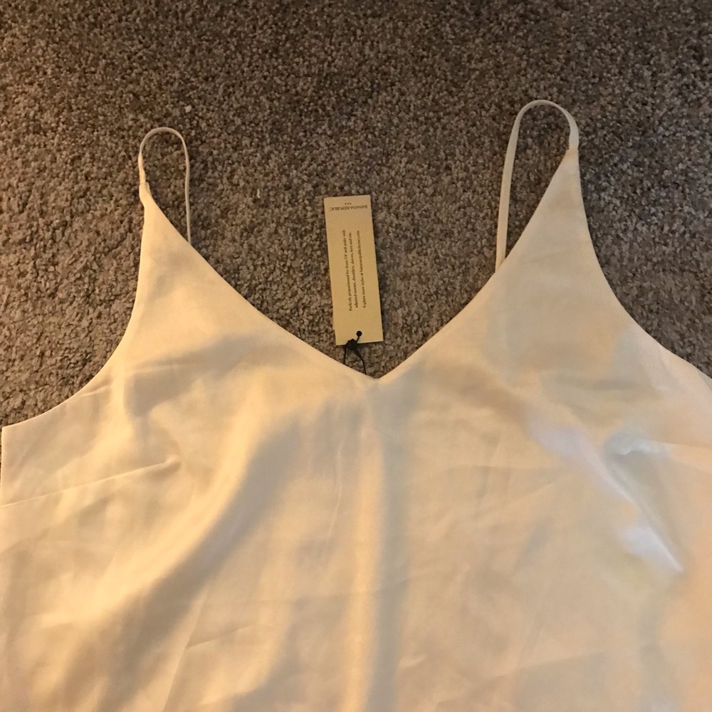 Banana republic silk white camisole
